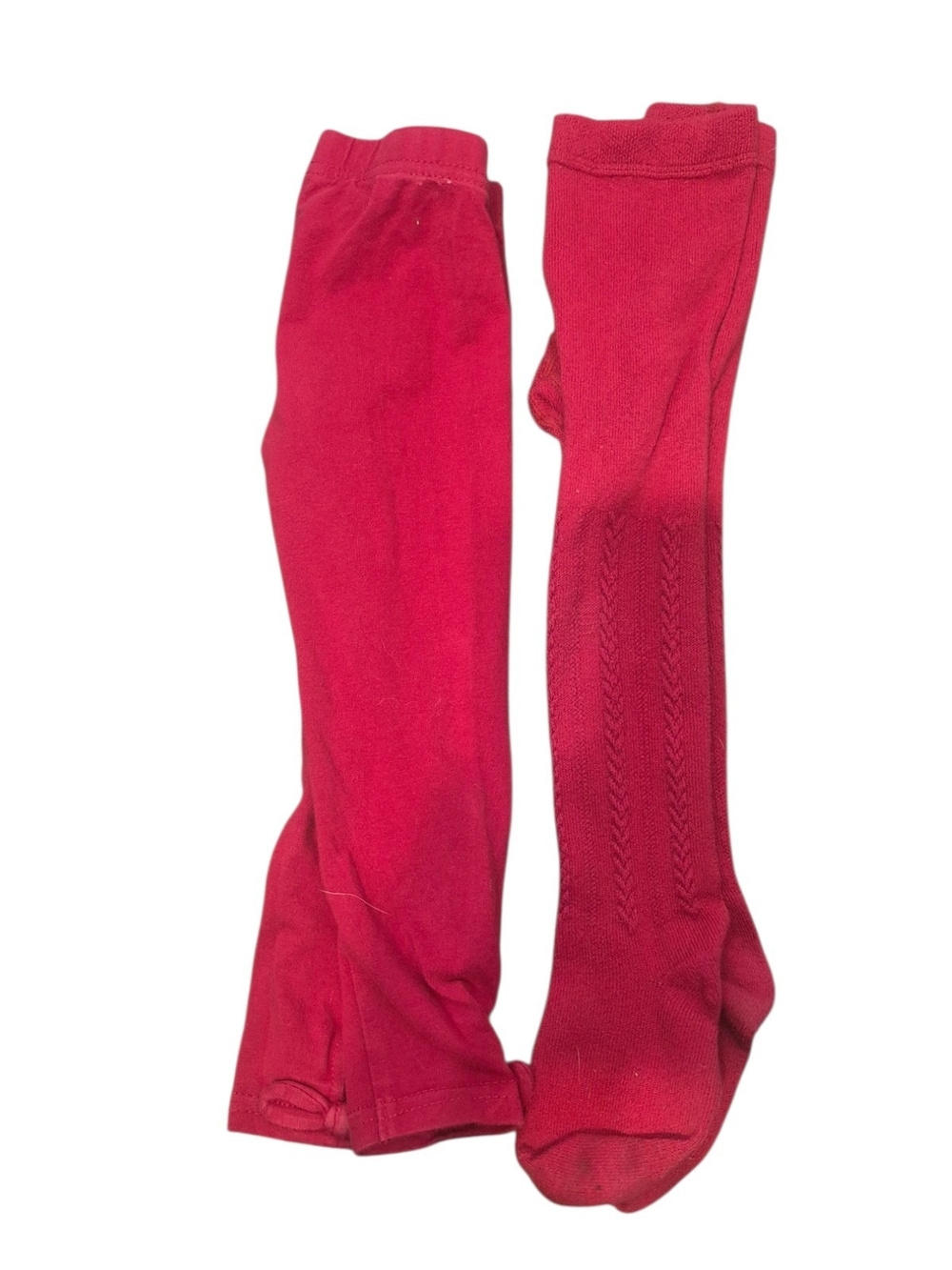 Bright Red Leggings And Tights